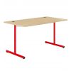 	Table scolaire informatique 150x70 - mélaminé- T6 - rouge ral 3000