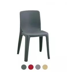 Chaise denver empilable d'extérieur / intérieur