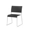 Photo : Chaise de conférence empilable Noir RAL 9004 - Sans accoudoirs