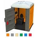 Photo : Toilettes de chantier pour personnes handicapées Orange / Gris - Avec réservoir amovible