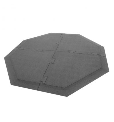 Kit dalle amortissante pour jeux à ressort Noir