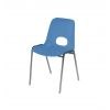 Chaise de collectivité fixe ajourée lavande