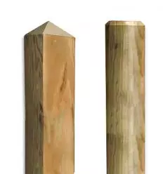 Mât de signalisation en bois