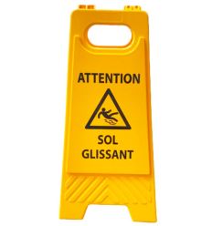 Chevalet signalisation attention sol glissant
