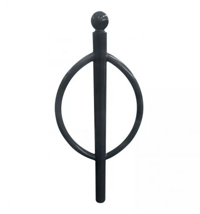 Support vélo ovale boule gris anthracite