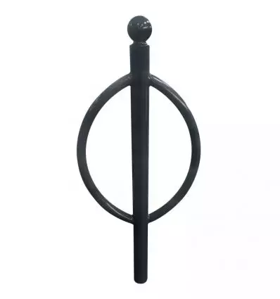 Support vélo ovale boule gris anthracite