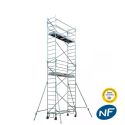 Photo : Échafaudage roulant professionnel de 5,8 à 11,2 m de hauteur de travail 5,80 m