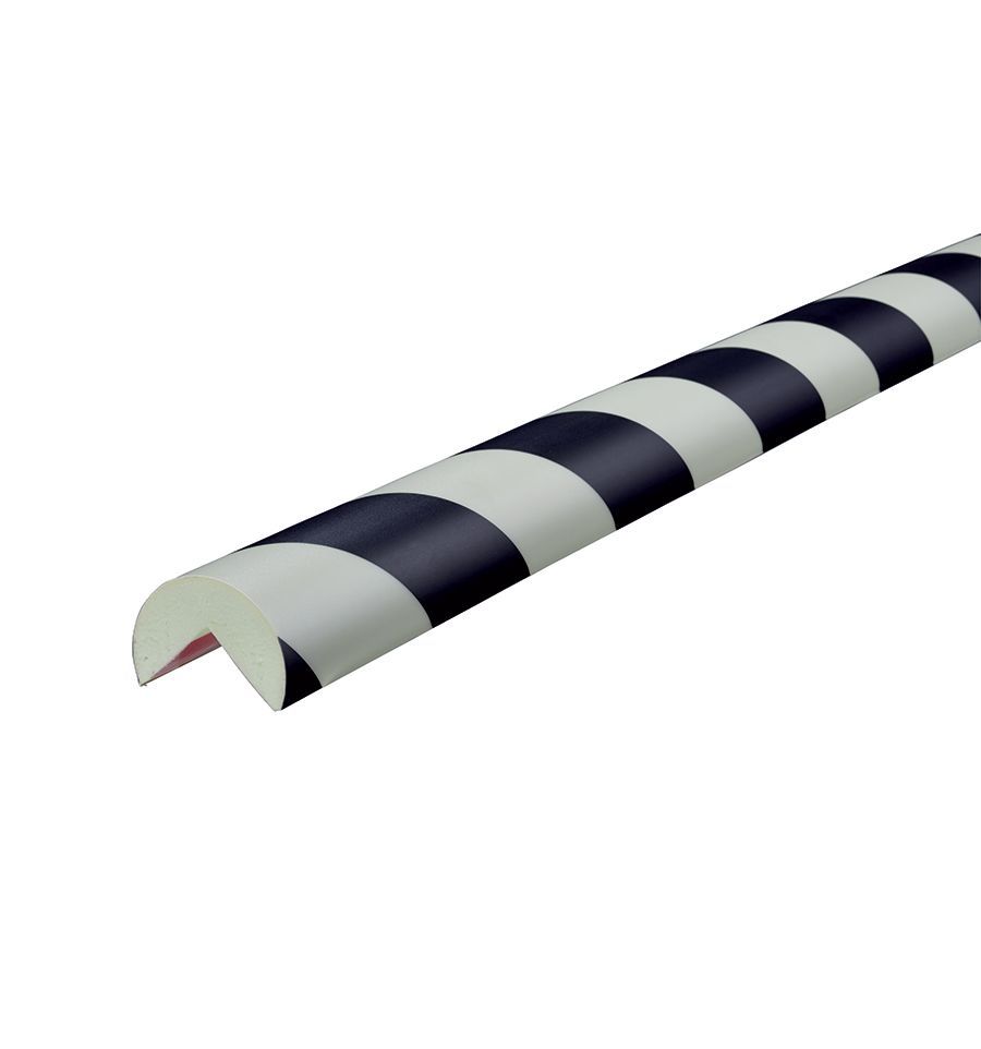 Protection D'angle En Mousse Type L Autocollante - 5 M, Noir/jaune, Caoutchouc NBR, Pour Coins Murs, Colonnes, Garage