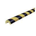 Photo : Mousse de protection anti choc d'angle arrondie Jaune / Noir - 1 mètre - Type A - ⌀ 40 mm