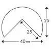 Dimensions de la mousse de protection profilé A