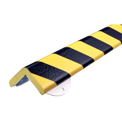 Profilé de protection de type E Jaune et Noir avec base acier
