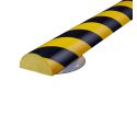 Photo : Mousse de protection anti choc murale avec fixation Jaune et Noir - Type C+ - l 70 mm x Ep. 35 mm