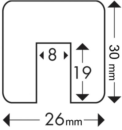 Dimensions du profilé Knuffi de protection type G
