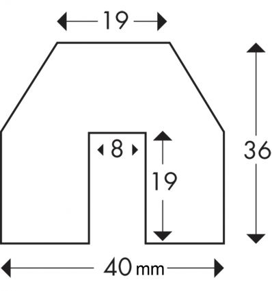 Dimensions mousse de protection type BB