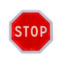 Photo : Panneau AB4 lumineux à Leds - STOP Secteur - 600 mm