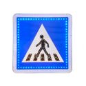 Photo : Panneau C20a lumineux à Leds - Passage piétons Secteur - 500 mm