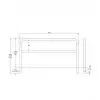Dimensions arceau 1000 mm