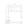 Dimensions arceau 2000 mm