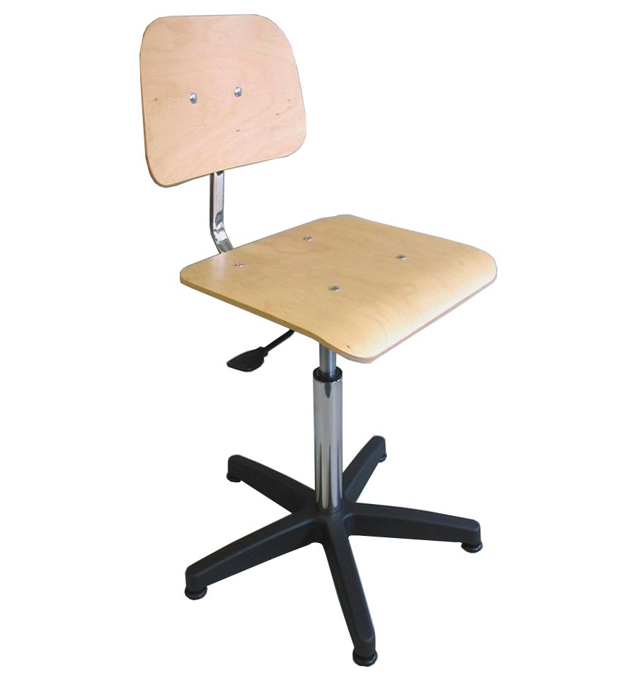 Chaise d'atelier réglable en bois - Tecnik
