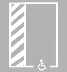 Kit pochoir place de parking handicapé