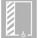Photo : Kit pochoir place de parking handicapé PVC souple 0.2 mm