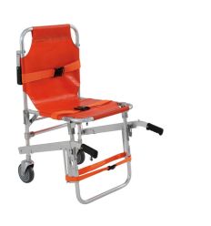 Chaise portoir à 2 roues rétractée