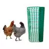Rouleau de Grillage Vert en Plastique pour créer un enclos à poules