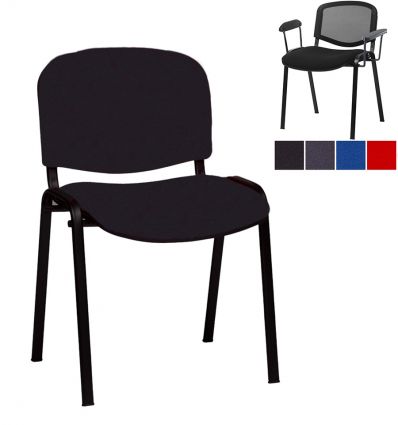 Chaise sur poutre en tissu assise/dossier mousse confortable
