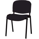 Photo : Chaise d'accueil tissu Tissu - Noir - Sans accoudoirs