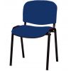 Chaise d'accueil tissu bleu