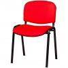 Chaise d'accueil tissu rouge
