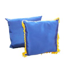 coussin bleu