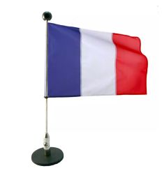 Support Magnétique Pour Mât De Drapeau Voiture - Base Aimantée Robuste, Facile à Installer, Pour Drapeaux De Sécurité Ou équipe