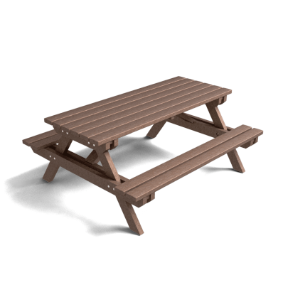 Table de pique-nique en plastique recyclé