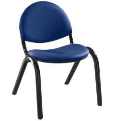 Chauffeuse salle d'attente métal tissu bleu