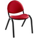 Photo : Chaise salle d'attente en tissu Sans - Rouge géranium