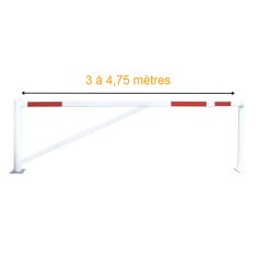 Barrière pivotante télescopique