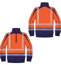 Sweat Haute Visibilité Orange