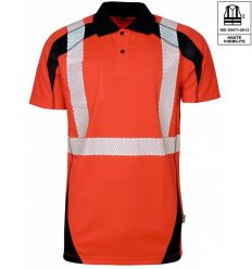 Polo de travail Haute Visibilité rouge