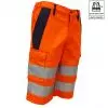 Short Haute Visibilité Classe 2 Orange Homme