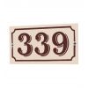 plaques numéros de rue en émail format 180 x 100 mm ivoire clarendon ombré 