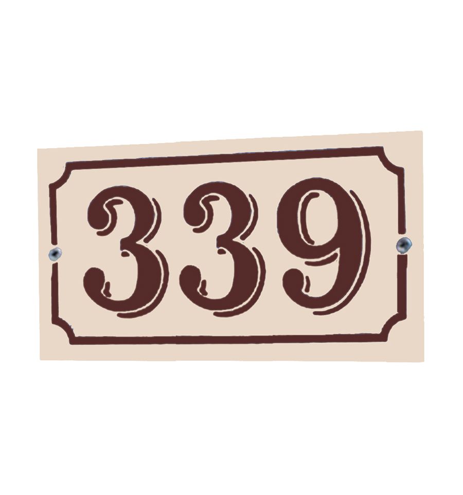 plaque numéro maison ou boite aux lettres extérieur inscription au choix  réf 80