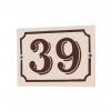 plaques de maison avec numéro de rue en émail 150 x 100 mm clarendon ombré couleur ivoire