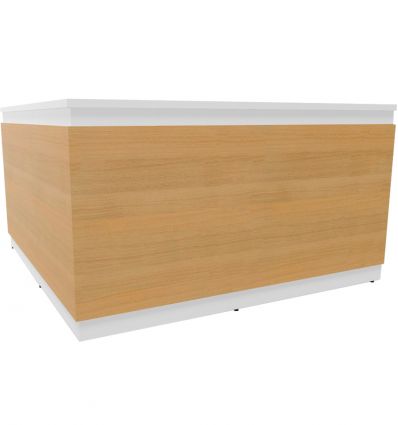 Banque d'accueil d'angle droit bois