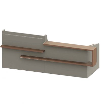 Banque d'accueil design blanc craie