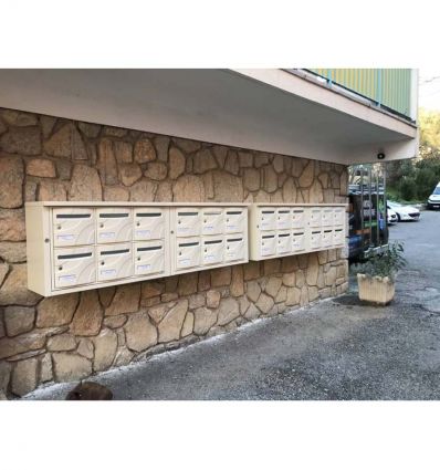 Boite aux lettres collectives Extérieure Murale Anti-effraction grade 5