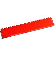 Bordure en PVC inclinée droite rouge