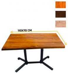 Plateau table bistrot rectangulaire usage extérieur Topalit Classicline