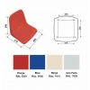 Tribune modulaire choix des couleurs de siège