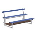 Photo : Gradins amovibles aluminium 2 rangs